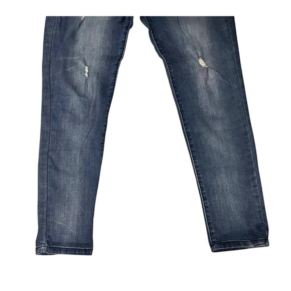 Democracy AbSolution Distressed Slim Straight Jeans Size 12 Blue Denim Womens - Picture 3 of 12